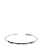 Bracciale mezzo tennis zaffiri