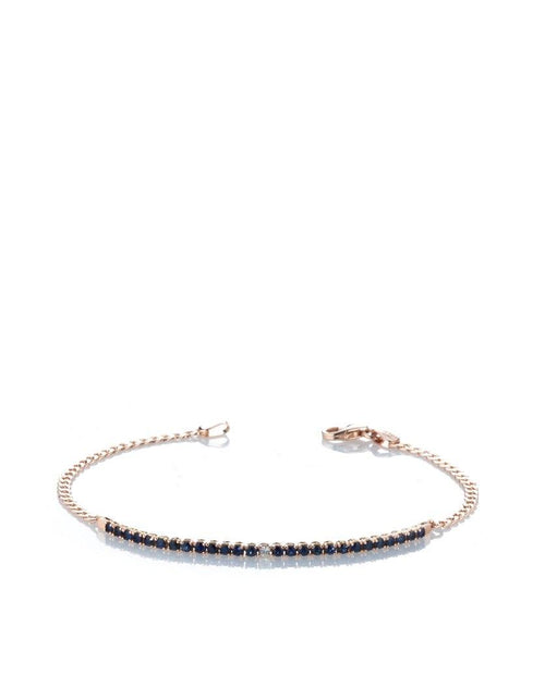 Bracciale mezzo tennis zaffiri