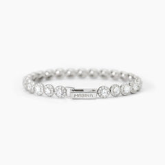 Bracciale tennis MAGIC bianco argento