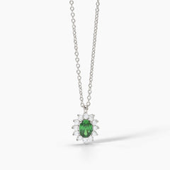 Collana KATE verde argento