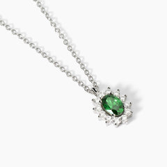 Collana KATE verde argento