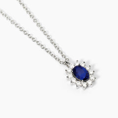 Collana KATE blu argento