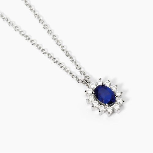 Collana KATE blu argento