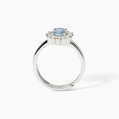 Anello KATE acquamarina argento