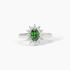 Anello KATE verde argento