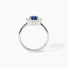 Anello KATE blu argento