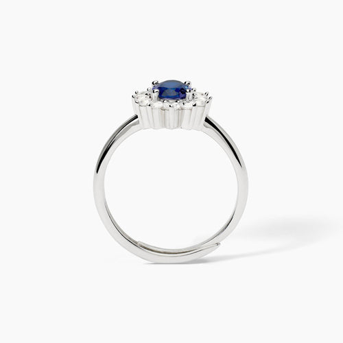 Anello KATE blu argento