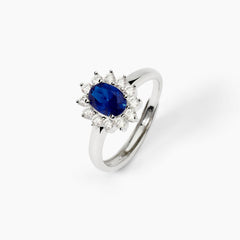 Anello KATE blu argento