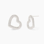 Orecchini HEART aperti argento