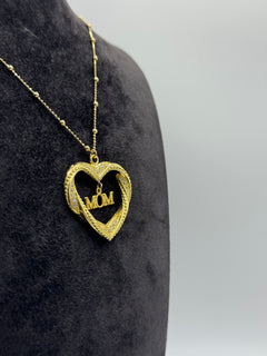 Cuore MOM big argento