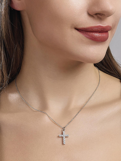 Collana CROCE modello SALVI argento