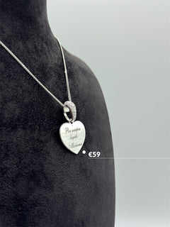 Cuore “per Mamma” argento
