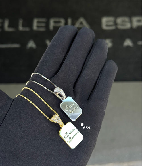 Targhetta “per Mamma” argento