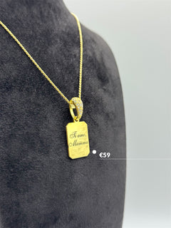 Targhetta “per Mamma” argento