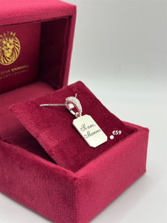 Targhetta “per Mamma” argento