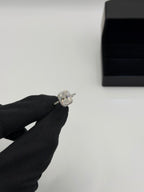 Anello MOISSANITE square argento