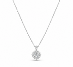 Collana punto luce fiore oro