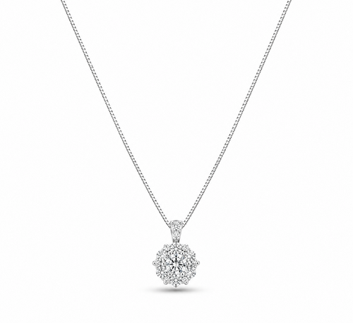 Collana punto luce fiore oro