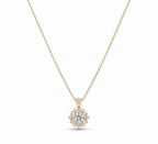 Collana punto luce fiore oro
