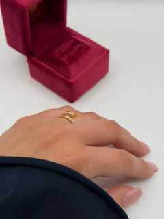 Anello chiodo slim oro