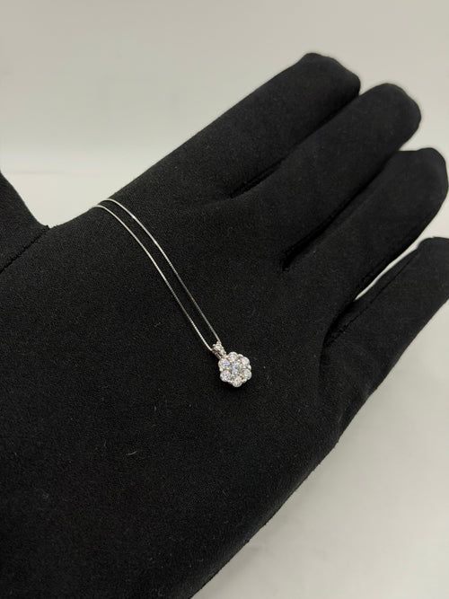 Collana punto luce fiore oro