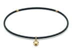 Cordino magnetico e cuoricino oro