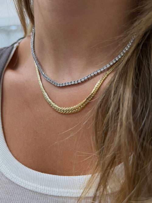 Collier groumette a scalare oro