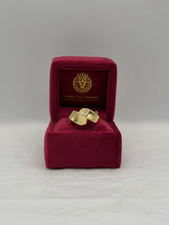 Anello onda liscia big oro