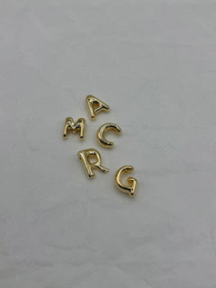 Collana lettera balloon oro