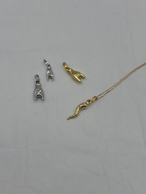 Collana charme portafortuna oro