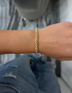 Bracciale torchon oro