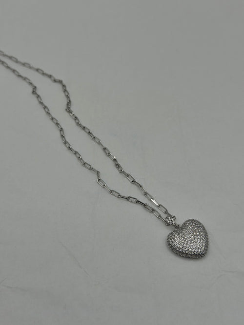 Collana HEART biscotto argento
