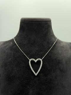 Collana HEART open argento