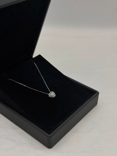 Collana cuoricino oro 9ct e diamanti