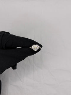 Anello cuore “Aurora” argento + box rose 🌹