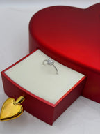 Anello cuore “Unica” argento + box San Valentino ❤️