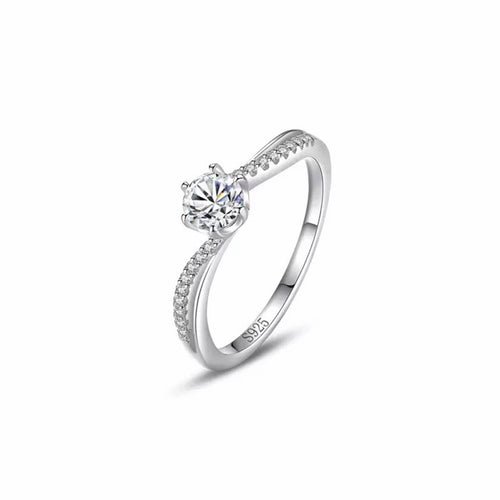 Anello solitario “Promessa” argento