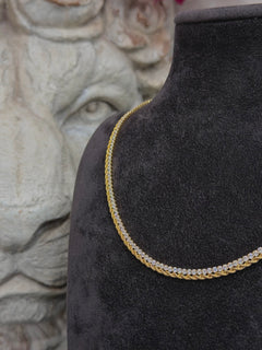 Collier torchon-tennis oro SMALL