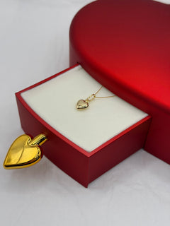 Cuore small oro + box San Valentino 🌹