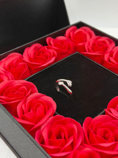 Anello ABBRACCIO argento + box San Valentino 🌹