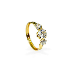 Anello trilogy tondo oro