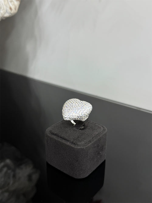 Anello Cuore BIG argento