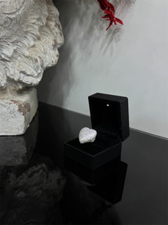 Anello Cuore BIG argento