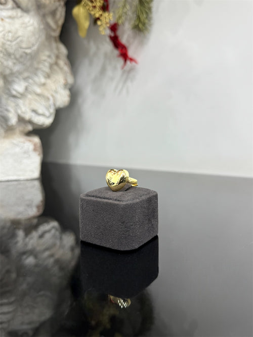 Anello HEART bombato argento