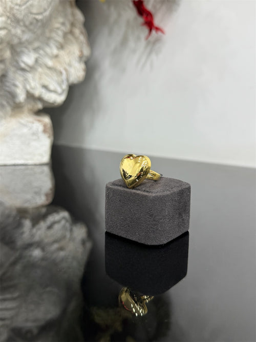 Anello HEART bombato argento