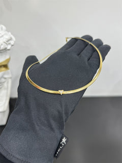 Collana SNAKE cuore argento