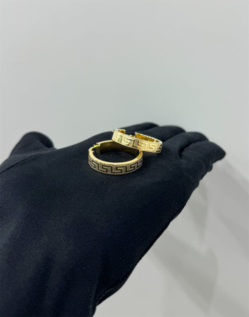 Cerchi oro GRECA esterna big