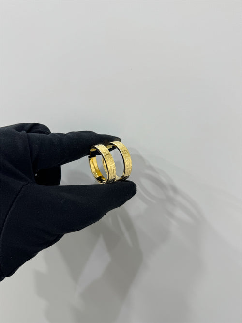 Cerchi oro GRECA esterna big