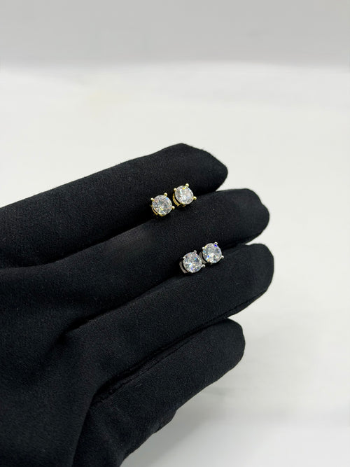 Orecchini punti luce MAN argento