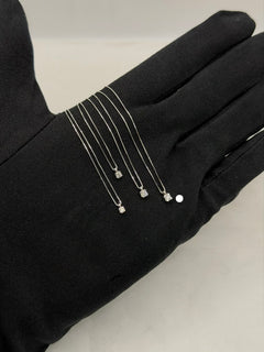 Collana punto luce oro 9 ct e diamante